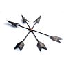 Metal Arrow Wall Decor 15'' Native American Handmade Vintage Black Cast Iron Arrow for Bedroom Living Room Hallway Indoor Decor