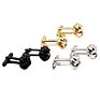 Metal Brass Black Knot Cuff Links Tuxedo Sleeve Button Cufflinks