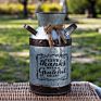 Metal Flower Vase Rustic Jug Farmhouse Planting Garden Bucket Container Galvanized Pail Shabby Chic Decor for Home Gardenmetal F