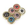 Metal Hijab Pin Brooches Set Magnet Ladies Scarf Accessories Magnetic Hijab Pin with Diamond