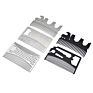 Metal Lice Comb Hair Insert Curly Wig Comb Hair Brush Hair Fork Pick Comb Hairdressing Design Styling Tool Customized Logo Steel