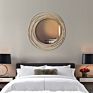 Metal Mirror Wall Decor round Metal Wall Mirror for Home Decorative Wall Mirror