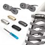 Metal Quick Easy Magnetic Lock Elastic Lazy Shoelace No Tie Shoe Laces
