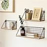 Metal Wall Shelf Commercial Wall-Mounted Decorative Storage Rack Household Cosmetic Storage Wall Shelf
