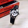 Mickey Mouse Kids Watch Children Leather Strap Quartz Watches Boy Girl Birthday Gift Clock Young Man Happy Time Top