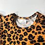 Milk Silk Children Clothing Baby Girl Ruffle Dress Beach Smoking Dress Cheetah Print Kids Girls Spring Dresses