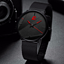 Minimalist Men's Ultra Thin Watches Simple Men Business Stainless Steel Mesh Belt Quartz Watch Relogio Masculino