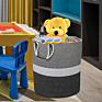 Mixed Color Decorative Tall Laundry Gift Organi Dog Toy Home Decor 100% Cotton Rope Basket Bin with Handle
