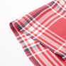 Modern Design Red Check Black and White Striped Fabric 100% Rayon Fabric