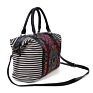 Monogram Aztec Embroidery Purse Striped Tote Bag Duffle Weekender Bag