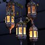 Moroccan Wrought Iron Hanging Candlestick Iron Tea Light Candle Holder