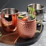 Moscow Mule 500Ml Copper Drinking Mugs Solid Stainless Steel Moscow Mule Beer Cup Mug Set