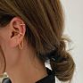 Most Popular Simple Chain Hollow Ear Cuff Jewelry Clip Gold Plated Chain Earrings