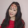 Muxi Bohemian Turquoise Forehead Cross-Border Antique Hanfu Tassel Hair Accessories