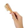 Natural Bamboo Cleaning Face Brush with 100% Boar Bristle Wood Face Cleansing Brush