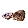 Natural Crystal Cluster Mineral Specimen Pink Purple Agate Geode Stone Agate Rough Stone for Healing