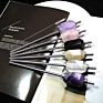 Natural Energy Amethyst Reusable Healing Crystal Straw Agitator Energy Stone Natural Crystal Hexagonal 304 Stainless Steel Straw