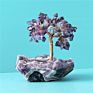 Natural Green Aventurine Tree Semi-Precious Stones Crystal Crafts Rose Quartz Crystal Tree for Wedding Gifts