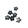 Natural Small Silver Obsidian Crystal Carving Star for Decoration Pendant