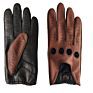 Neutral Sheepskin Full Finger Unlined Driving Leather Gloves