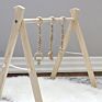 Newborn Baby Wood Beads Baby Teething Hanging Play Gym Sensory Toy