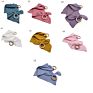 Newborn Gift Set Baby Muslin Cotton Blanket Teething Blanket Baby Bib Bunny Ear Wooden Teether