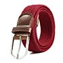 Newest Elastic Stretch Belt Braided Belt Fabric Woven Belt with Pin Buckle