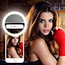 Newest Rechargeable 3-Level Brightness Makeup Mobile Phone Led Selfie Ring Light