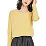 Newest Warm Ribbed Knit Pure Cashmere Soft Women Sweaters