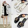 Nice Flat Slippers with Belt Buckle Women's Sandals 1314