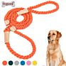 No Pull Training Durable Dog Leash Eco Friendly ,Heavy Duty Braided Rope Lead Pet Leash Training