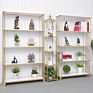Nordic Living Room Iron Screen Floor Standing Gold Loft Art Creative Iron Multi Layer Bookshelf