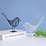 Nordic Pastoral Iron Bird Ornaments Iron Lines Simple Creative Gifts Metal Crafts Decoration Animal Crafts Metal Home Decor