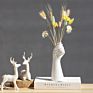 Nordic Style a Hand Creative Floral Composition Living Room Ornament Ceramics Vase for Home Office Decor