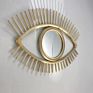 Nordic Style Eye Bamboo Rattan Cane Mirror