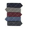 Novelty Formal Dark Color Stripe Check Cotton Business Neck Ties for Gentlemen