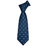 Novelty Pattern Blue Mens Neckties Animal Printed Silk Tie Hanky Cufflinks for Men