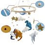 Nursery Decor Baby Crib Mobile Felt Dinosaur Baby Mobile