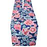 Oilproof Printed Blue Flower Outdoor Table Runner Printing Waterproof Zipper Table Runner