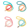 Ombre Dog Leash Cotton Rope Leash Dog Handmade Pet Leads Rainbow Puppy Harness