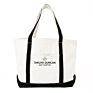 Open Top Heavy Duty Deluxe Canvas Tote Bag with Outer Pocket