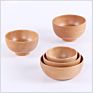 Organic Bowl 100% Natural round Salad Bowl Bamboo Wooden Bowls