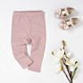 Organic Cotton Ribbed Elastic Autumn Baby Leggings