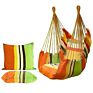 Outdoor Activities Use Canvas Colorful Stripe Hammock Chair Swing Cushion Hanging Hammock Chair
