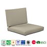 Outdoor Furniture Living All Weather Deep Seating Cushion Patio Chair Seat and Back Cushion Set