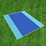 Outdoor Portable Two Layers Nylon Mesh Sand Proof Free Portable Folding Beach Mat Blanket with Logo