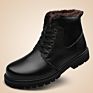 Outdoor Waterproof Leather Ladies Warm Snow Boots Casual Men Women Ankle Boots Shoes