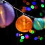 Outlet Mini Chinese Nylon Lantern String Globe Lantern Christmas Tree Decoration String Light Led Lantern Light