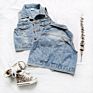 P108056 Spring Boutiques Baby Girls Sleeveless Girls Kids' Jeans Vest Jacket Children's Clothing