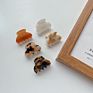 Package Plastic Shell Curved Leopard Small Hair Clamp Clips Hairclips Cellulose Acetate Kids Mini Hair Claws for Babies